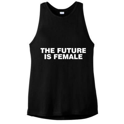 The Future Is Female Womens Rights Ladies PosiCharge Tri-Blend Wicking Tank