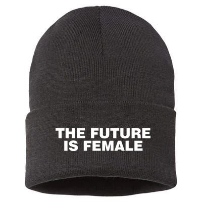 The Future Is Female Womens Rights Sustainable Knit Beanie