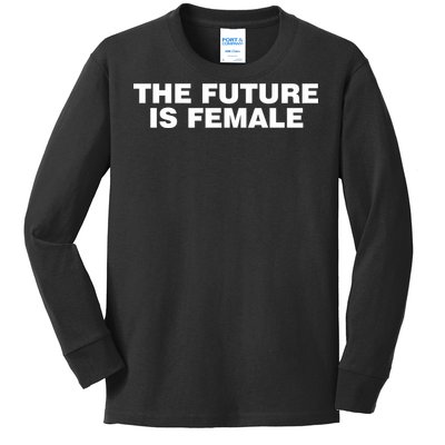 The Future Is Female Womens Rights Kids Long Sleeve Shirt