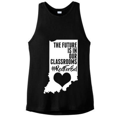 The Future Is In Our Classroom #REDFORED Ladies PosiCharge Tri-Blend Wicking Tank