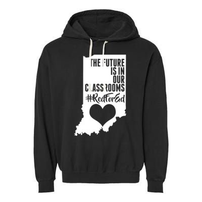 The Future Is In Our Classroom #REDFORED Garment-Dyed Fleece Hoodie