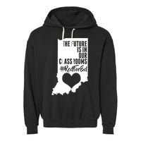 The Future Is In Our Classroom #REDFORED Garment-Dyed Fleece Hoodie