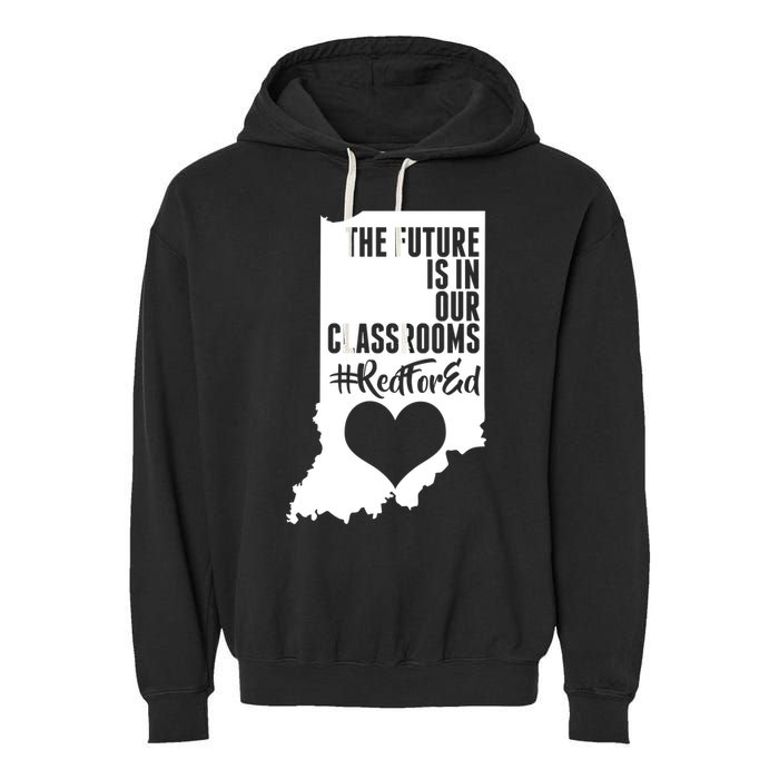 The Future Is In Our Classroom #REDFORED Garment-Dyed Fleece Hoodie