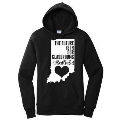 The Future Is In Our Classroom #REDFORED Women's Pullover Hoodie