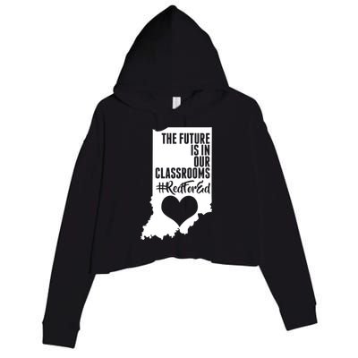 The Future Is In Our Classroom #REDFORED Crop Fleece Hoodie