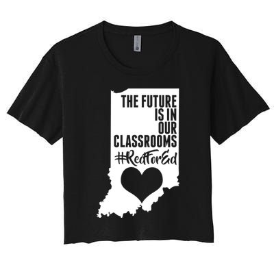 The Future Is In Our Classroom #REDFORED Crop Top