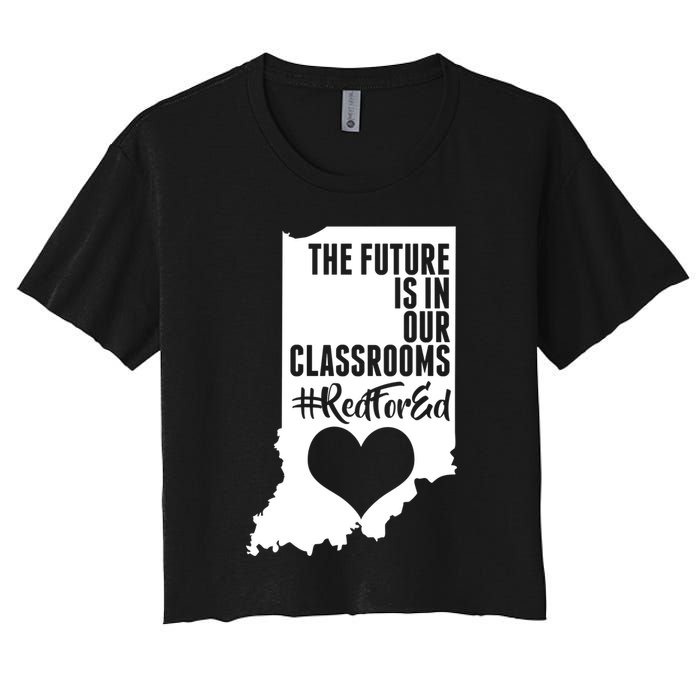 The Future Is In Our Classroom #REDFORED Crop Top