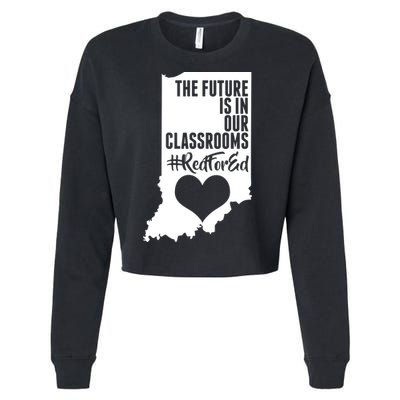 The Future Is In Our Classroom #REDFORED Cropped Pullover Crew