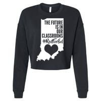 The Future Is In Our Classroom #REDFORED Cropped Pullover Crew