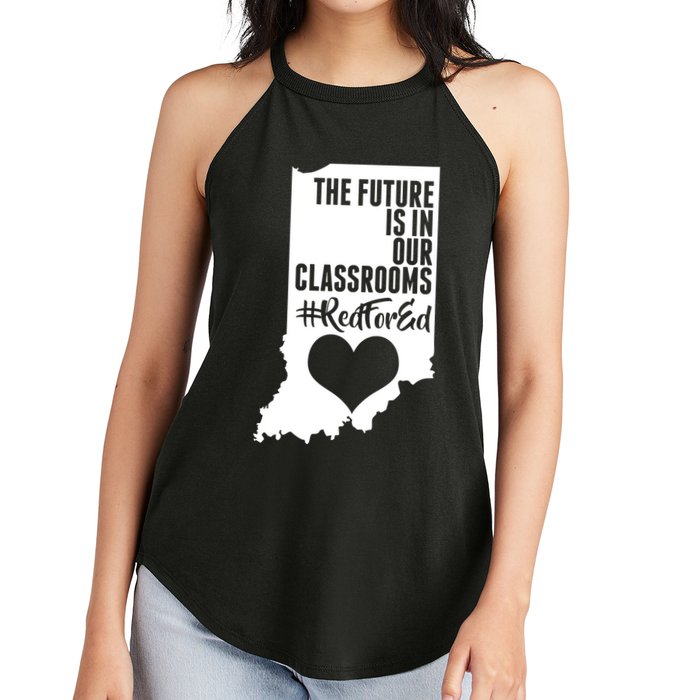 The Future Is In Our Classroom #REDFORED Women's Perfect Tri Rocker Tank