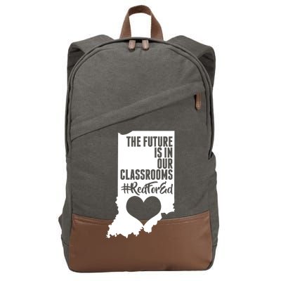 The Future Is In Our Classroom #REDFORED Cotton Canvas Backpack