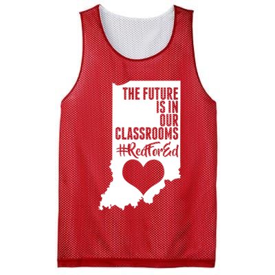 The Future Is In Our Classroom #REDFORED Mesh Reversible Basketball Jersey Tank
