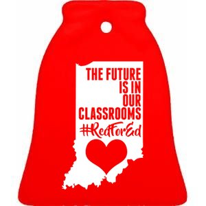 The Future Is In Our Classroom #REDFORED Ceramic Bell Ornament