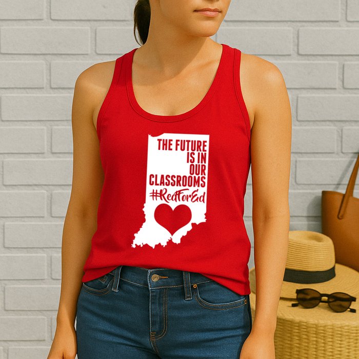 The Future Is In Our Classroom #REDFORED Womens Tank Top