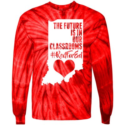 The Future Is In Our Classroom #REDFORED Tie-Dye Long Sleeve Shirt