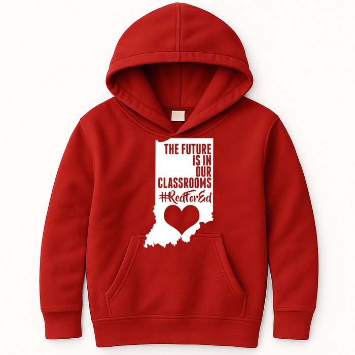 The Future Is In Our Classroom #REDFORED Kids Hoodie