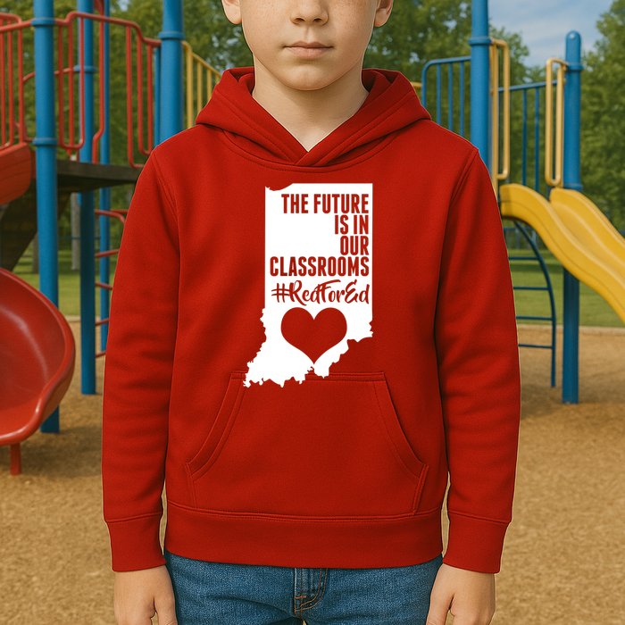 The Future Is In Our Classroom #REDFORED Kids Hoodie