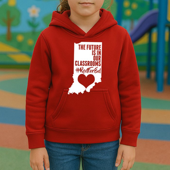 The Future Is In Our Classroom #REDFORED Kids Hoodie
