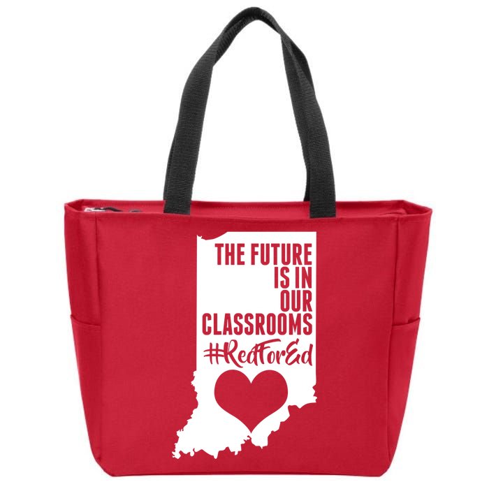 The Future Is In Our Classroom #REDFORED Zip Tote Bag