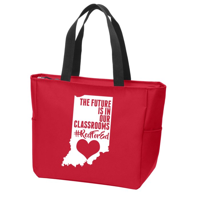 The Future Is In Our Classroom #REDFORED Zip Tote Bag