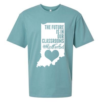 The Future Is In Our Classroom #REDFORED Sueded Cloud Jersey T-Shirt
