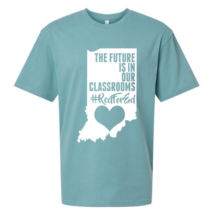 The Future Is In Our Classroom #REDFORED Sueded Cloud Jersey T-Shirt