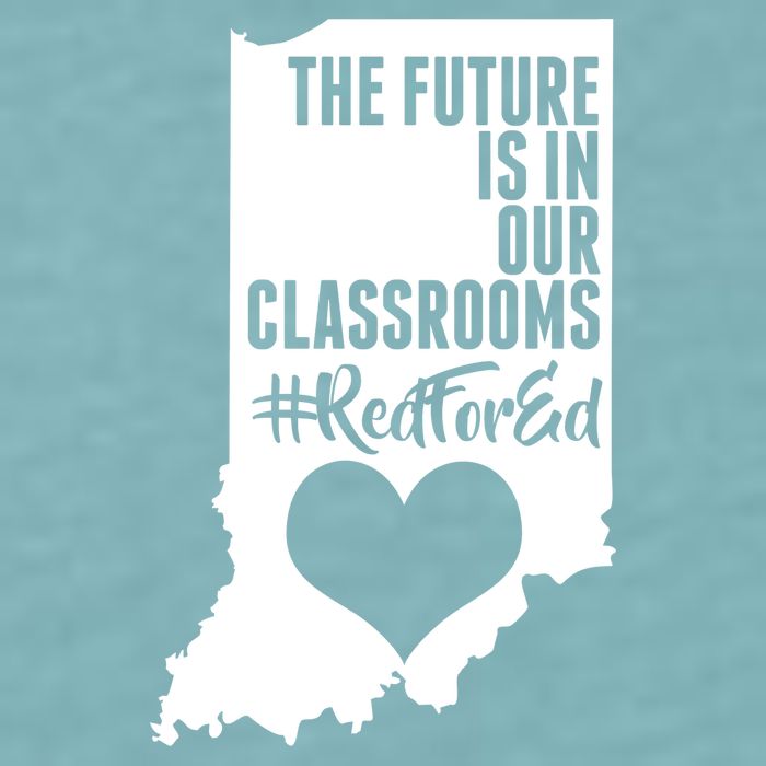 The Future Is In Our Classroom #REDFORED Sueded Cloud Jersey T-Shirt