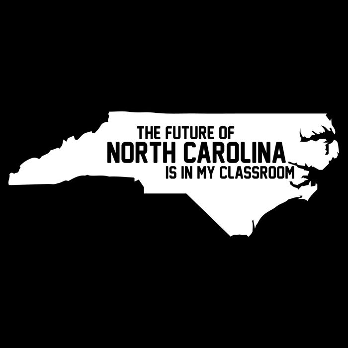 The Future Of North Carolina Is Is My Classroom Drawstring Bag