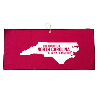 The Future Of North Carolina Is Is My Classroom Large Microfiber Waffle Golf Towel