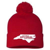 The Future Of North Carolina Is Is My Classroom Pom Pom 12in Knit Beanie