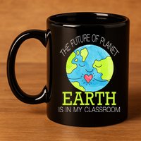 The Future Of Planet Earth Is In My Classroom 11oz C Handle Ceramic Mug