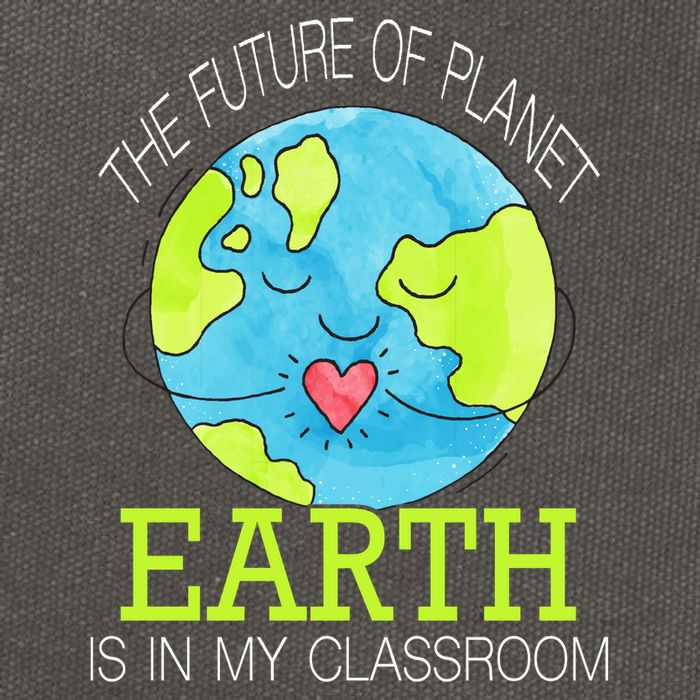 The Future Of Planet Earth Is In My Classroom Cotton Canvas Backpack