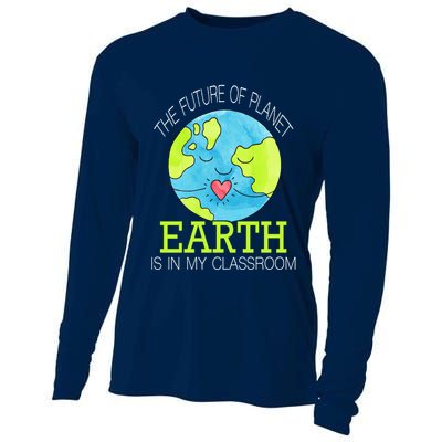 The Future Of Planet Earth Is In My Classroom Cooling Performance Long Sleeve Crew