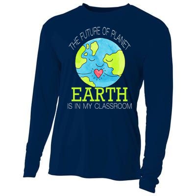 The Future Of Planet Earth Is In My Classroom Cooling Performance Long Sleeve Crew