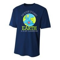 The Future Of Planet Earth Is In My Classroom Youth Performance Sprint T-Shirt