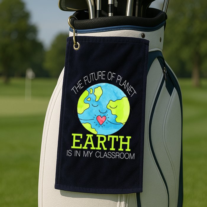 The Future Of Planet Earth Is In My Classroom Golf Towel