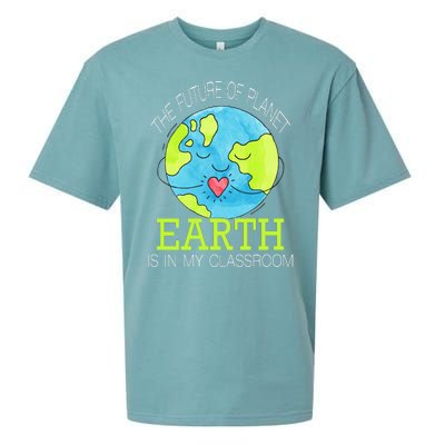 The Future Of Planet Earth Is In My Classroom Sueded Cloud Jersey T-Shirt