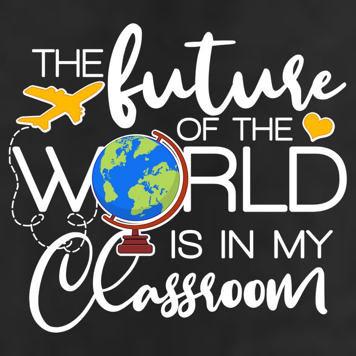 The Future of the World Is In My Classroom Garment-Dyed Fleece Hoodie