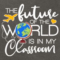 The Future of the World Is In My Classroom Cotton Canvas Backpack