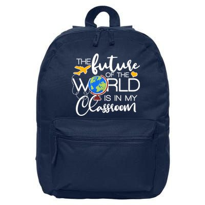 The Future of the World Is In My Classroom 16 in Basic Backpack