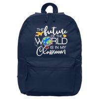 The Future of the World Is In My Classroom 16 in Basic Backpack