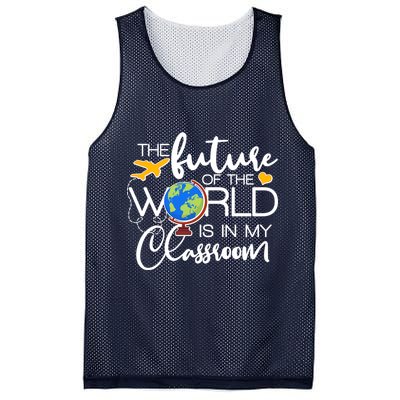 The Future of the World Is In My Classroom Mesh Reversible Basketball Jersey Tank