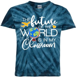 The Future of the World Is In My Classroom Kids Tie-Dye T-Shirt