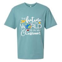 The Future of the World Is In My Classroom Sueded Cloud Jersey T-Shirt