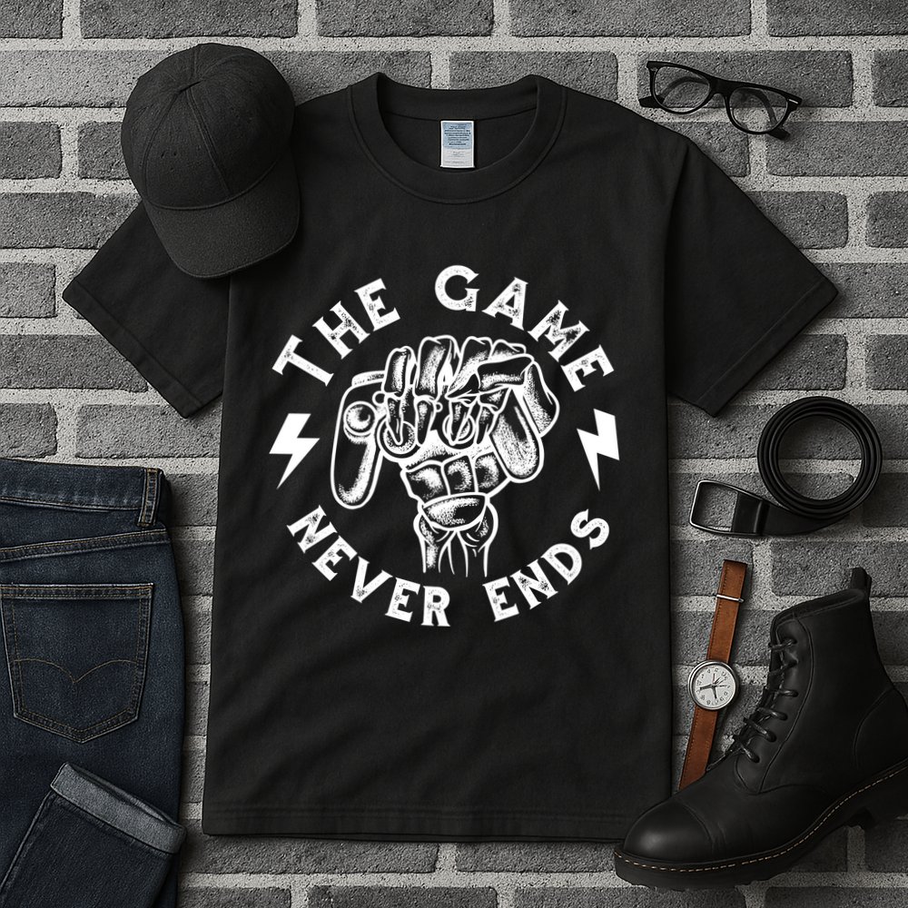 The Game Never Ends Tall T-Shirt