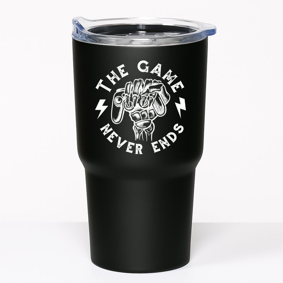 The Game Never Ends Tumbler
