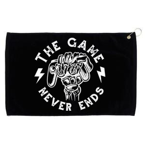 The Game Never Ends Grommeted Golf Towel