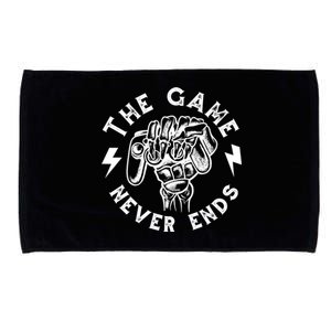 The Game Never Ends Microfiber Hand Towel