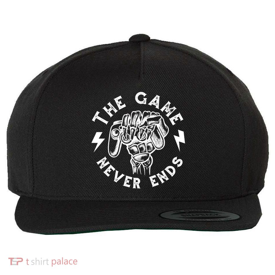 The Game Never Ends Wool Snapback Cap