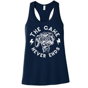 The Game Never Ends Women's Racerback Tank